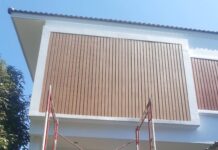 การติดตั้งไม้ระแนงบังแดด หรือไม้ระแนงกันแดดให้กับบ้าน ระแนงบังแดด